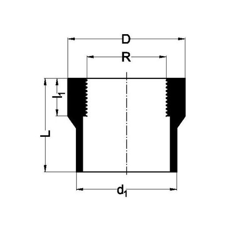 Female thread adaptor long