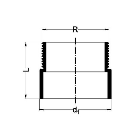 Male thread adaptor short