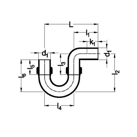 Universal trap with flange bushing