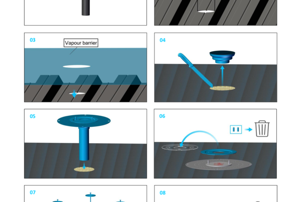 Akasison metal roof outlet XL90 bitumen - code 749342