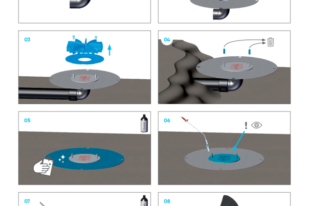 Akasison metal roof outlet XL75 bitumen horizontal - code 747382 / 747383