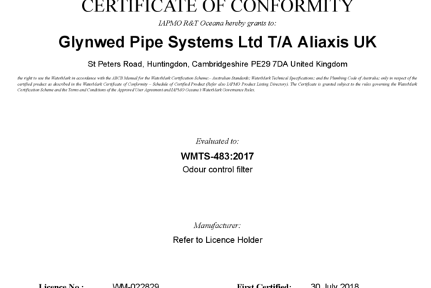 Maxi - Filtra Watermark certification WM-022829_02 Certificate of Conformity.pdf